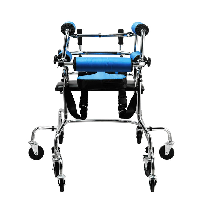 SMARTCARE Hemiplegia Training Walker SC-914K | Adjustable Height & Width, 8-Wheel Stability, Padded Support, Safety Brakes, Elderly & Rehabilitation Assisted Walker| 125kg Load Capacity