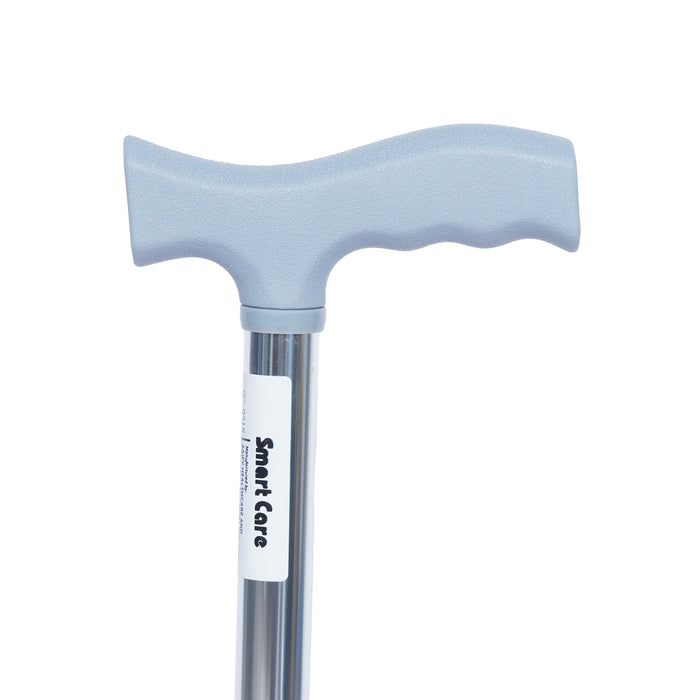 SMARTCARE Adjustable Walking Stick SC-931K | Dual-Material Reinforced Frame, 10-Level Height Adjustment (74-97cm), Ergonomic Palm Grip, Non-Slip Quad Base, 100kg Load Capacity
