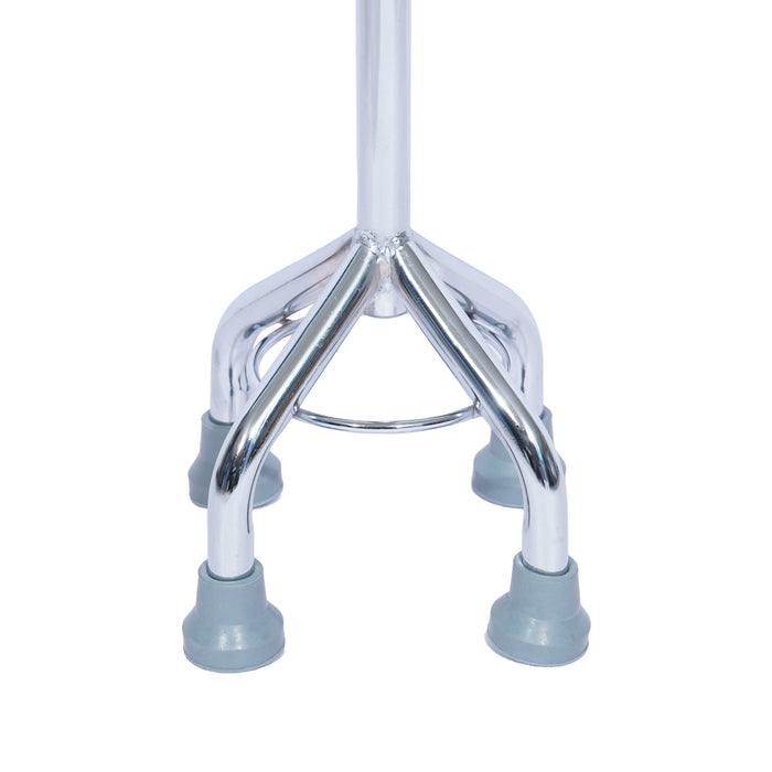 SMARTCARE Adjustable Walking Stick SC-931K | Dual-Material Reinforced Frame, 10-Level Height Adjustment (74-97cm), Ergonomic Palm Grip, Non-Slip Quad Base, 100kg Load Capacity