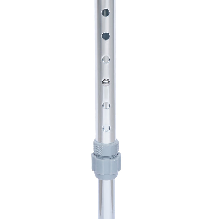 SMARTCARE Adjustable Walking Stick SC-931K | Dual-Material Reinforced Frame, 10-Level Height Adjustment (74-97cm), Ergonomic Palm Grip, Non-Slip Quad Base, 100kg Load Capacity