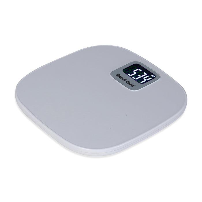 SMARTCARE Electronic Bathroom Weighing Scale SC0182 | High-Precision Digital Body Weight Scale with Auto Step-On, 180kg Capacity, Lightweight Design & White LED Display (White)