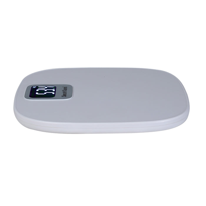 SMARTCARE Electronic Bathroom Weighing Scale SC0182 | High-Precision Digital Body Weight Scale with Auto Step-On, 180kg Capacity, Lightweight Design & White LED Display (White)