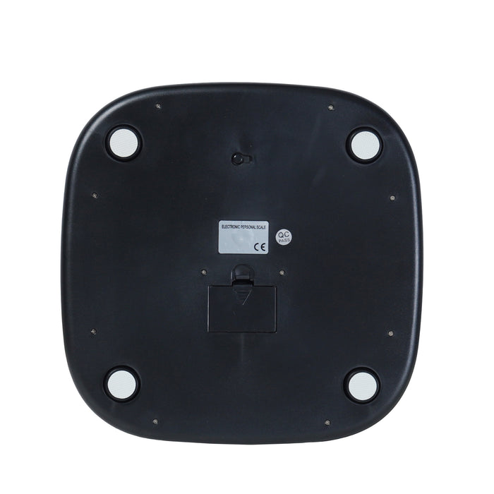 SMARTCARE Electronic Bathroom Weighing Scale SC0182 | High-Precision Digital Body Weight Scale with Auto Step-On, 180kg Capacity, Lightweight Design & White LED Display (Black)