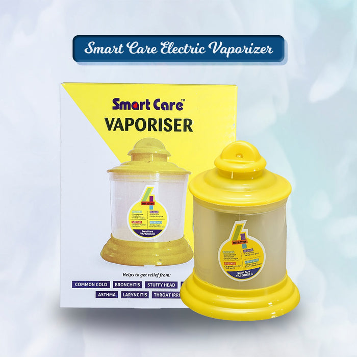 SMARTCARE Electric Steam Vaporizer – Portable, Lightweight, and Multi-Purpose for Cough, Cold, Skin Care, and Muscle Relief - Ideal for Home Use, Sinus Relief, and Comfortable Breathing