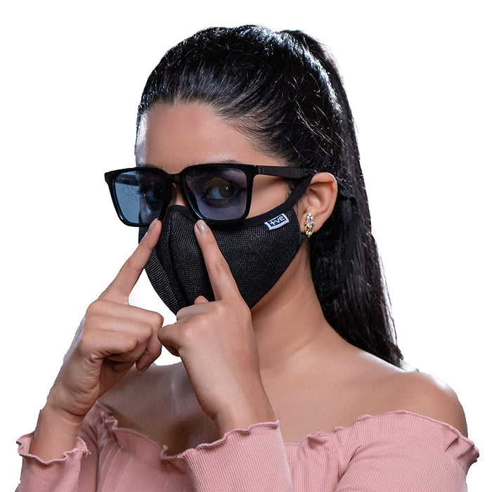 Posi+ve N99 Fog Free Face Mask Black Medium