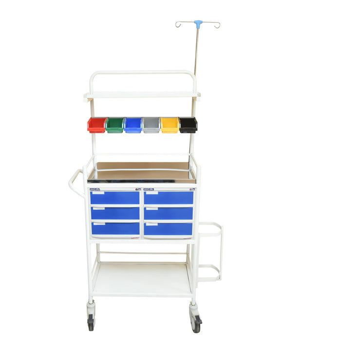 Smart Care Crash Cart M.S with Drawers Deluxe