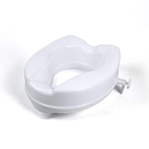 Smart Care Commode Raiser Seat 6 inch | Comfortable, Lightweight Portable Commode Seat Raiser/Adjustable Toilet Seat - Universal (White)