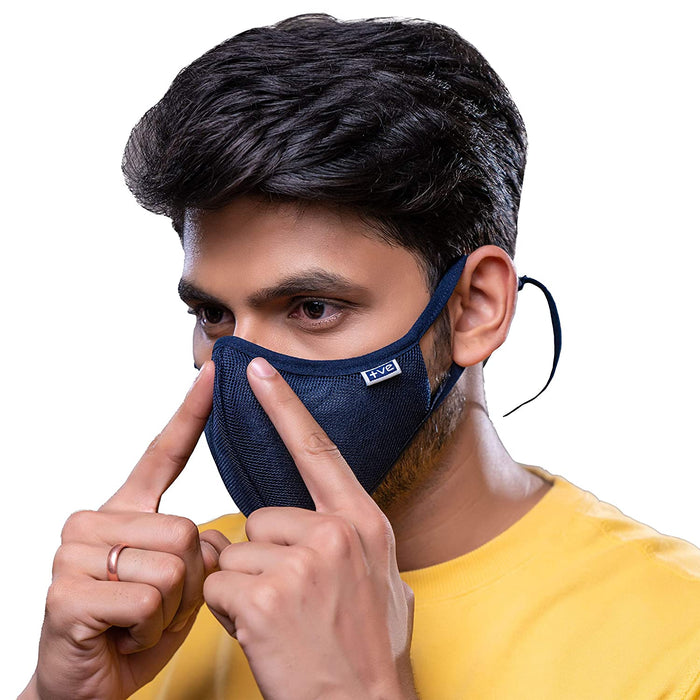 Posi+ve N99 Fog Free Face Mask Blue Medium