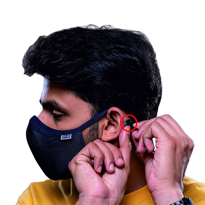 Posi+ve N99 Fog Free Face Mask Blue Medium