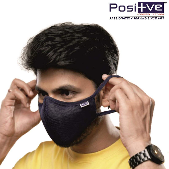 Posi+ve N99 Fog Free Face Mask Black Medium