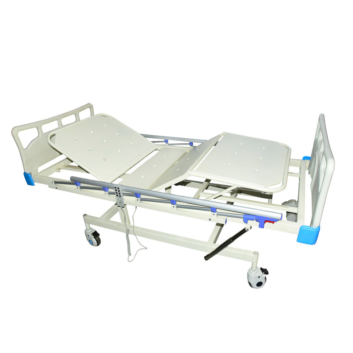 Smart Care Electronic 3-Functions I.C.U Cot Bed | ICU Bed Three Function Cot or Automatic Medical Patient Bed for Hospital or Medical Use/Home - White