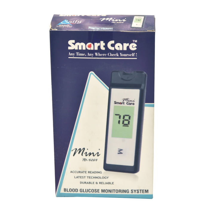 Smart Care Blood Glucose Monitor Mini with 10 Strips