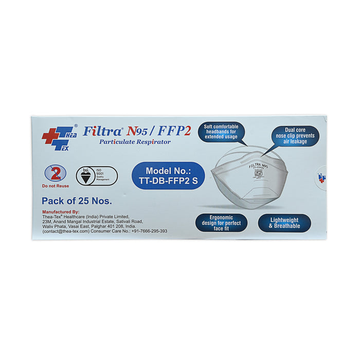 Filtra Face Mask N95 D-Shape (Pack of 25 Pcs)