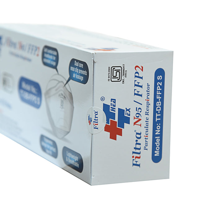 Filtra Face Mask N95 D-Shape (Pack of 25 Pcs)
