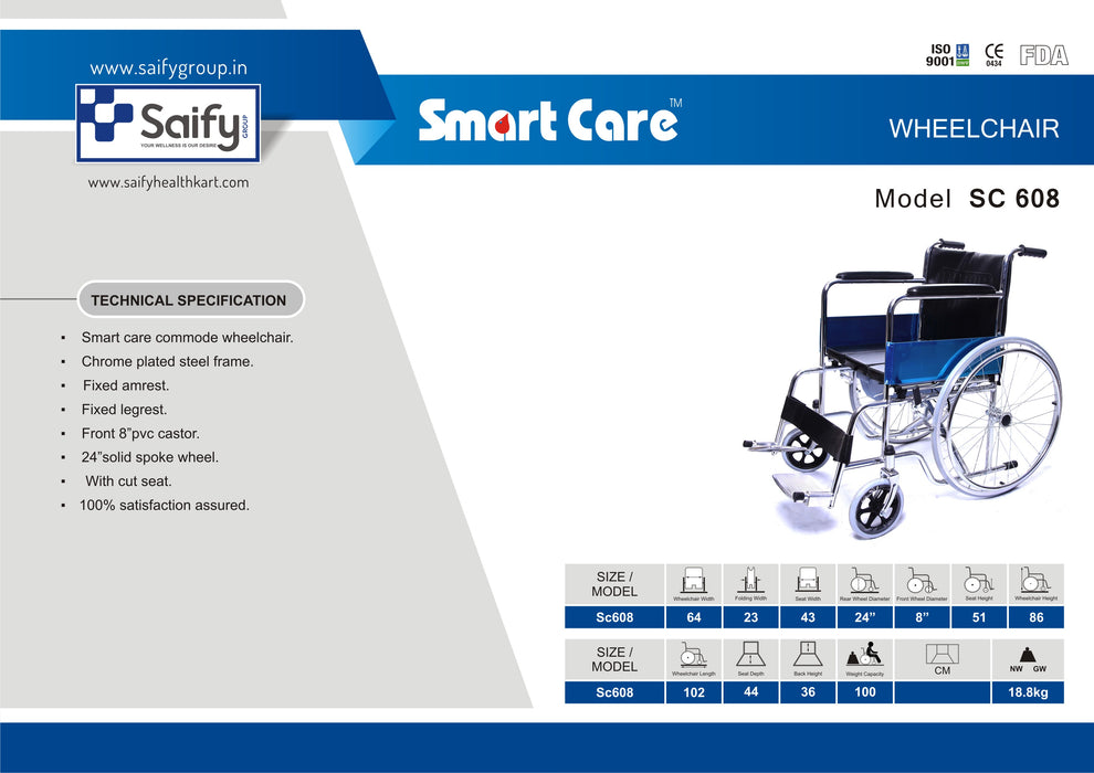 Wheelchair with Commode SC 608