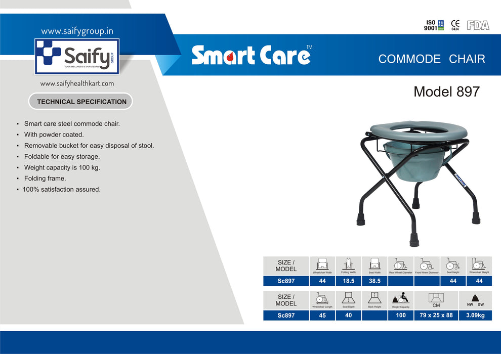 Commode Stool with Pot SC 897