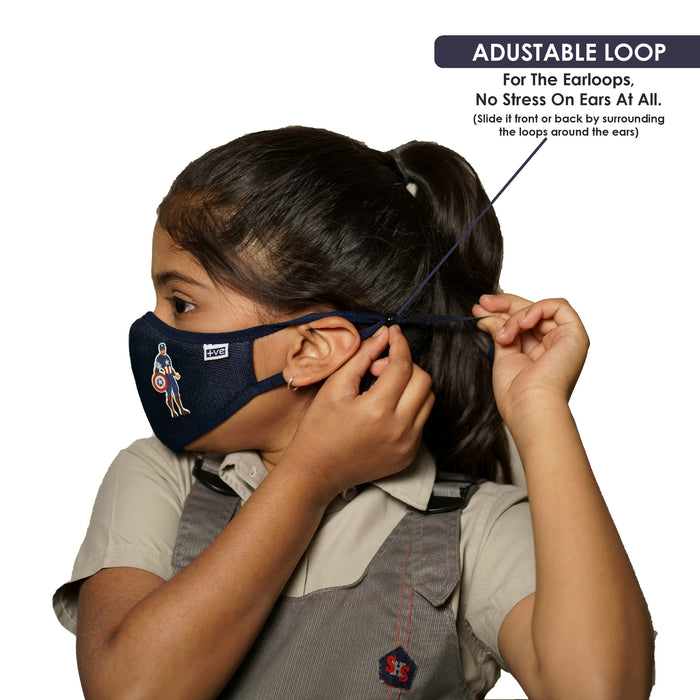 Posi+ve N99 Fog Free Face Mask Blue for Kids