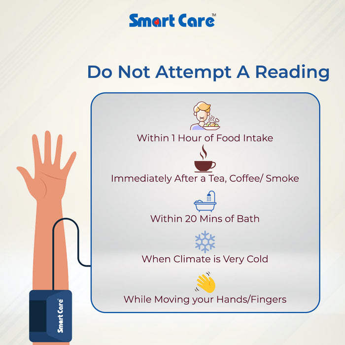 SMARTCARE Mercury Blood Pressure Monitor (Blue)