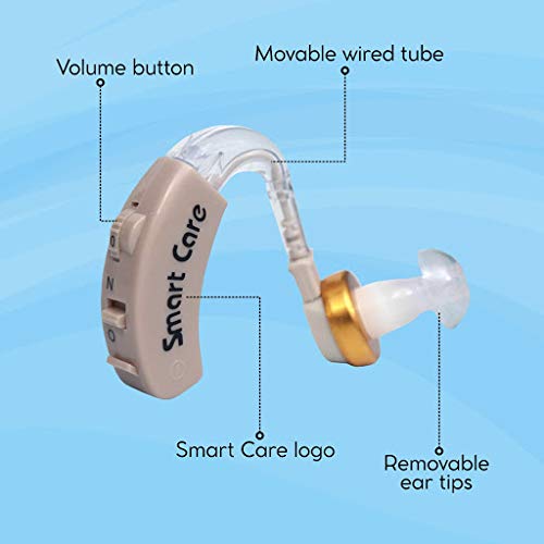 SMARTCARE HA02: Advanced Behind-The-Ear Hearing Aid Sound Enhancer for Ultimate Comfort and Amplified Clarity