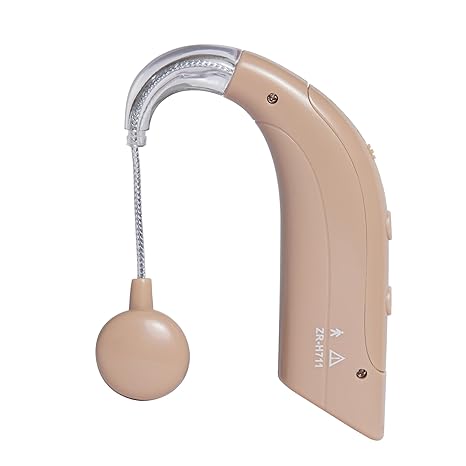 SMARTCARE Behind the Ear Rechargeable Hearing Aid (SC-711) with Adjustable Volume and Bluetooth Technology Connects Directly with Smartphone for Mild To Moderate Hearing Loss for Elderly People