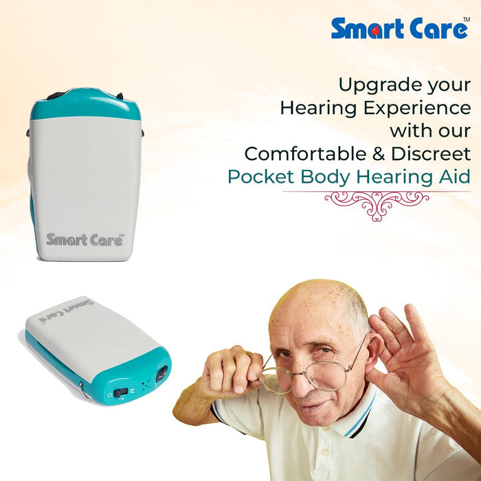 SMARTCARE SC-233 Digital Pocket Hearing Aid – Discreet and Powerful Hearing Support with Speech Focus, Noise Suppression, and Customizable Settings for Clear Sound