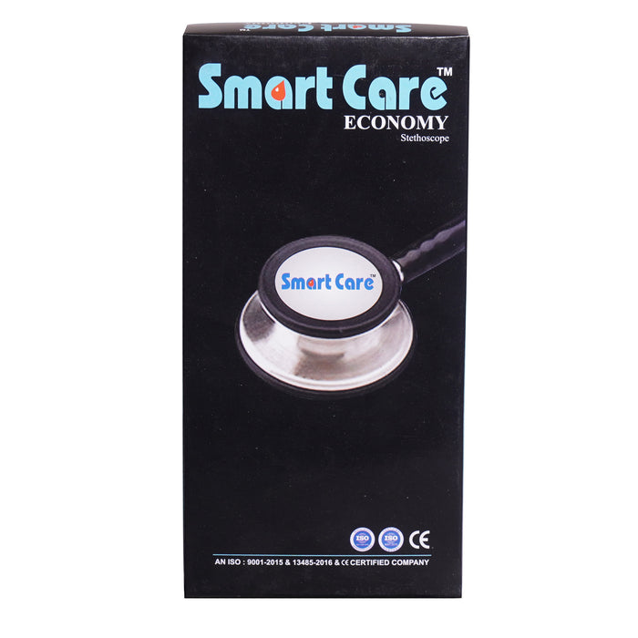 SMARTCARE Stethoscope Economy - High-Fidelity Acoustic Performance with Dual Lumen Tubing - Non-Chill Rim Bell, High Attenuation, Noise Isolation, Comfortable Fit for Healthcare Professionals