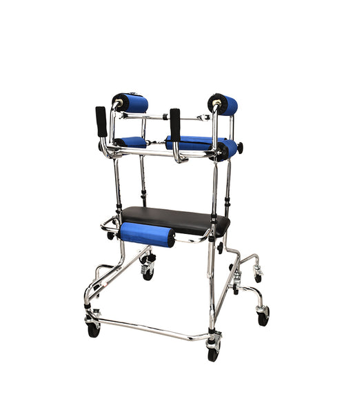 SMARTCARE Hemiplegia Training Walker SC-914K | Adjustable Height & Width, 8-Wheel Stability, Padded Support, Safety Brakes, Elderly & Rehabilitation Assisted Walker| 125kg Load Capacity