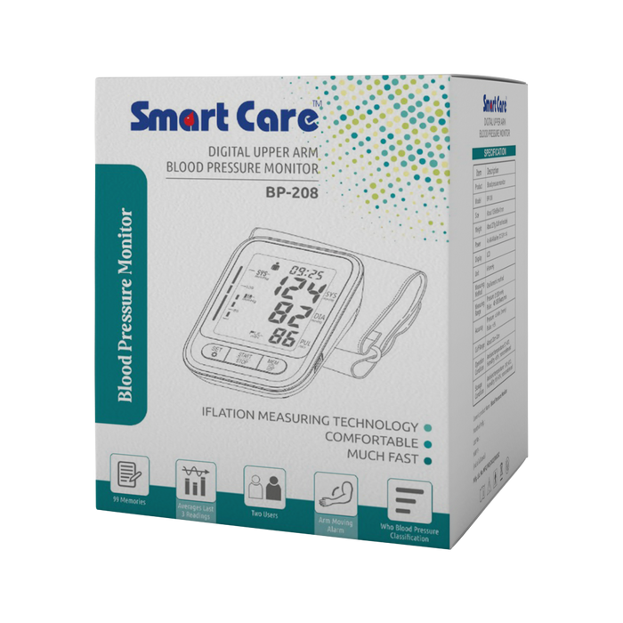 Smartcare Blood Pressure SC-208 New with C-Type Plug and Play Connectivity.