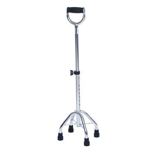 SMARTCARE Adjustable Walking Stick SC-926K | Lightweight Aluminum Alloy, 10-Level Height Adjustment (71-94cm), U-Shaped Ergonomic Handle, Non-Slip Quad Base, 100kg Load Capacity