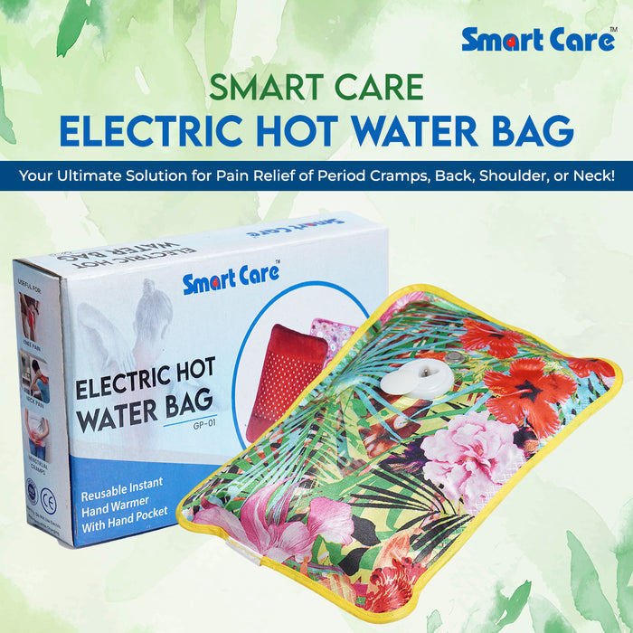 SMARTCARE Electric Heating Gel Pad GP01 – Ergonomic, Portable, and Leak-Proof Solution for Back Pain Relief with 120 Minutes of Heating Power, Eco-Friendly and Cost-Effective Design