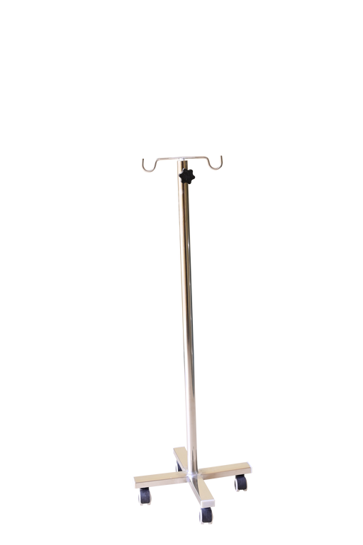 SMARTCARE I.V STAND SS WITH WHEEL DELUX 202 SS GRADE WITH WHEEL / 4 LEG