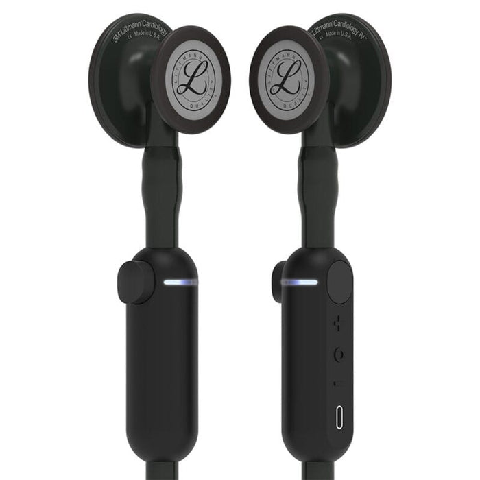 3M™ Littmann® CORE Digital Stethoscope, 8480, Black Chestpiece, Tube, Stem and Headset, 27 inch