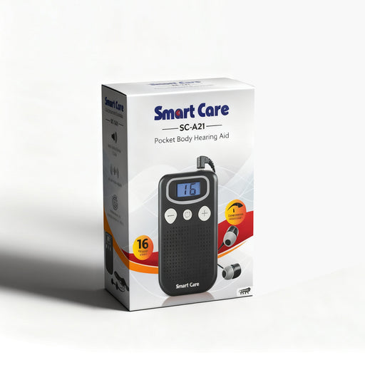 SMARTCARE SC-A21 Pocket Hearing Aid - Compact and Powerful Sound Amplification for Crystal-Clear Listening