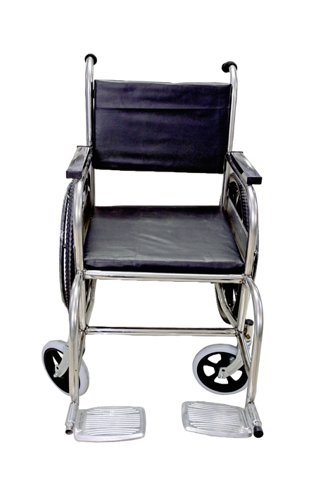 (WHEELCHAIR AND DISABLE SEGMENT) WHEELCHAIR FIXED S.S. WITH ALUMINUM FOOTREST  /WC96
