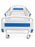 PATIENT CARE FOWLER BED ELECTRIC REMOTIZED ABS PANEL COLLAPSIBLE RAILING WITH 5'' WHEEL