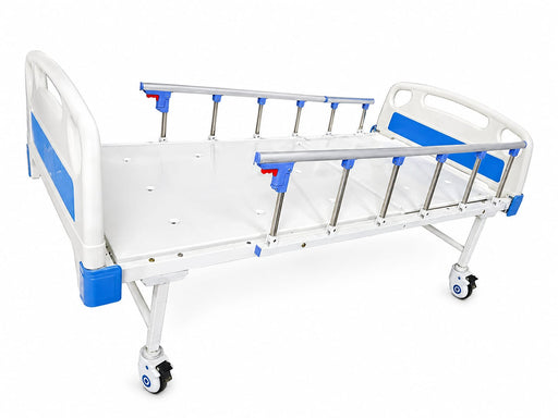 PATIENT CARE FOWLER BED ELECTRIC REMOTIZED ABS PANEL COLLAPSIBLE RAILING WITH 5'' WHEEL