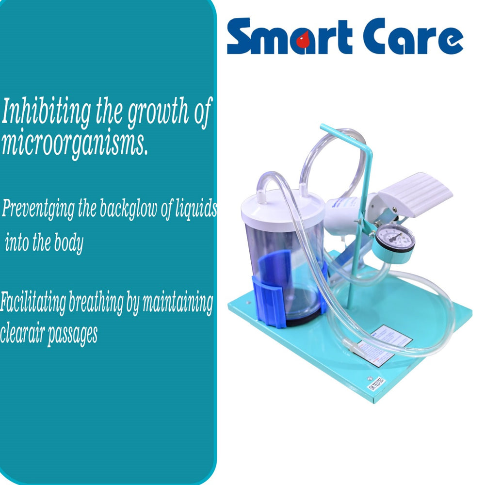 SMART CARE SUCTION MACHINE FOOT OPERATED SINGLE BOTTLE