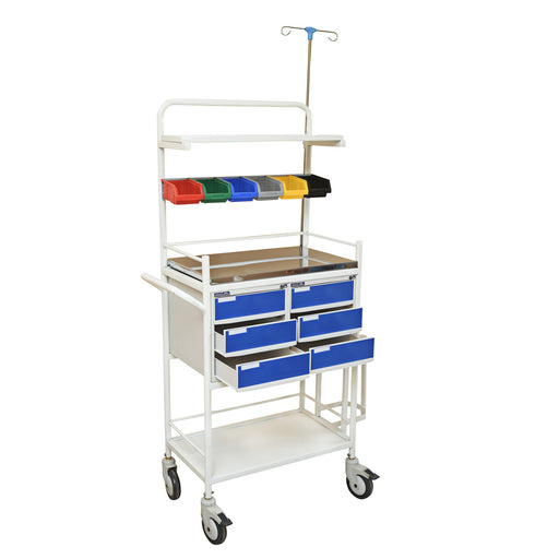 Smart Care Crash Cart M.S with Drawers Deluxe