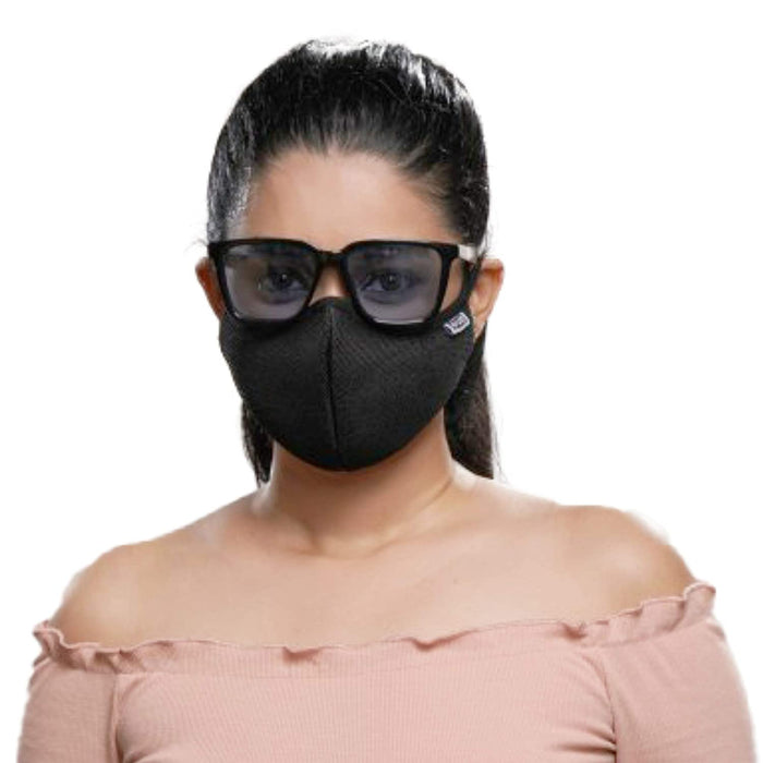 Posi+ve N99 Fog Free Face Mask Black Medium