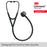 3M Littmann Cardiology IV Diagnostic Stethoscope, Black-Finish Chestpiece, Black Tube, Red Stem and Black Headset, 27 inch, 6200