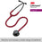 3M Littmann Classic III Monitoring Stethoscope, Black-Finish Chestpiece, stem and headset, Burgundy Tube, 27 inch, 5868
