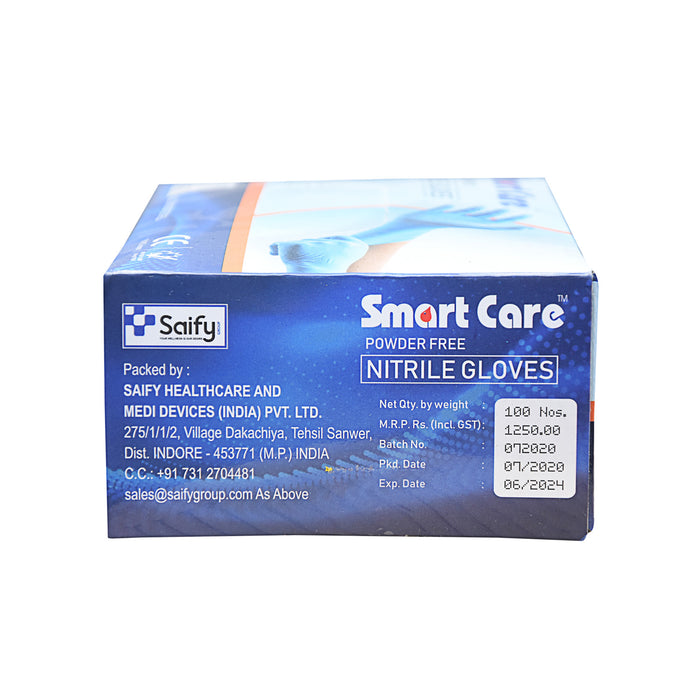 Smart Care Nitrile Gloves 100 Pieces Extra Small