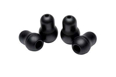 Snap Tight Soft-Sealing Ear-Tips, Large and Small, Black
