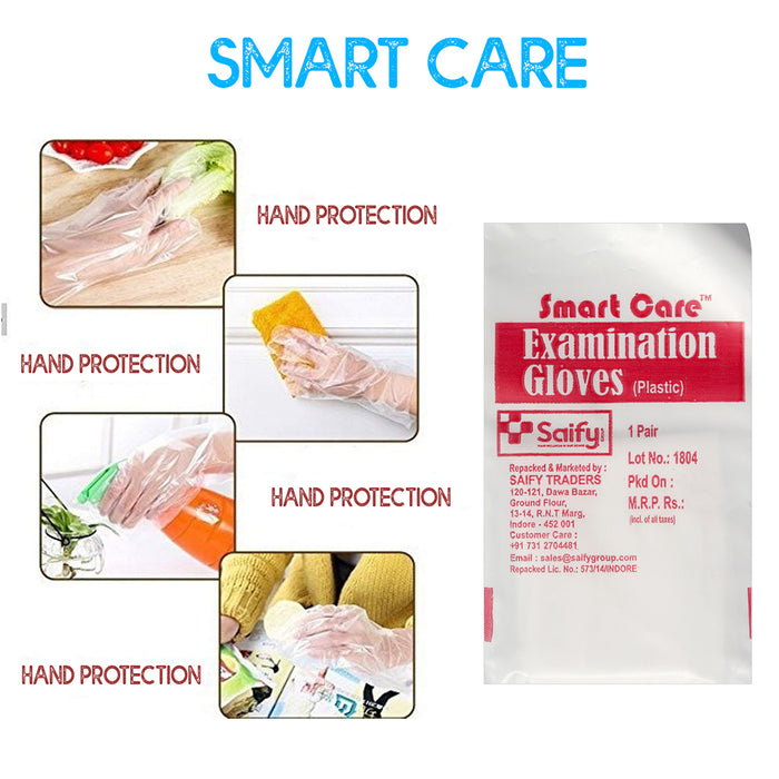 Smartcare Polythene Gloves 100 Pcs
