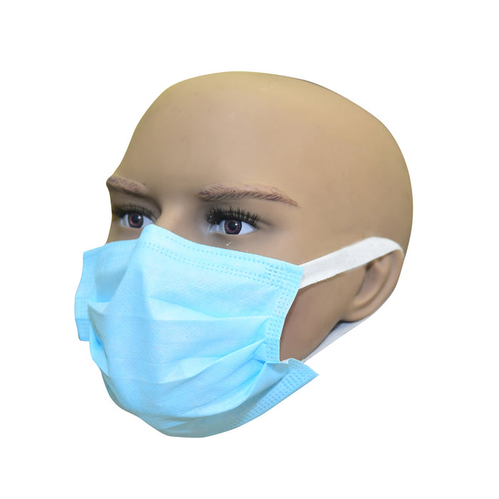 Smart Care Disposable Face Mask 3 Ply Soft Ear Loop 100 Pieces | 3 Ply Disposable Built-IN Nose Pin Face Mask
