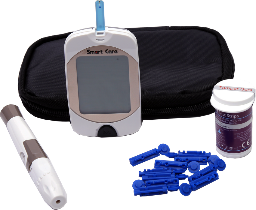 Smart Care Blood Glucose Monitor with 10 Strips Free