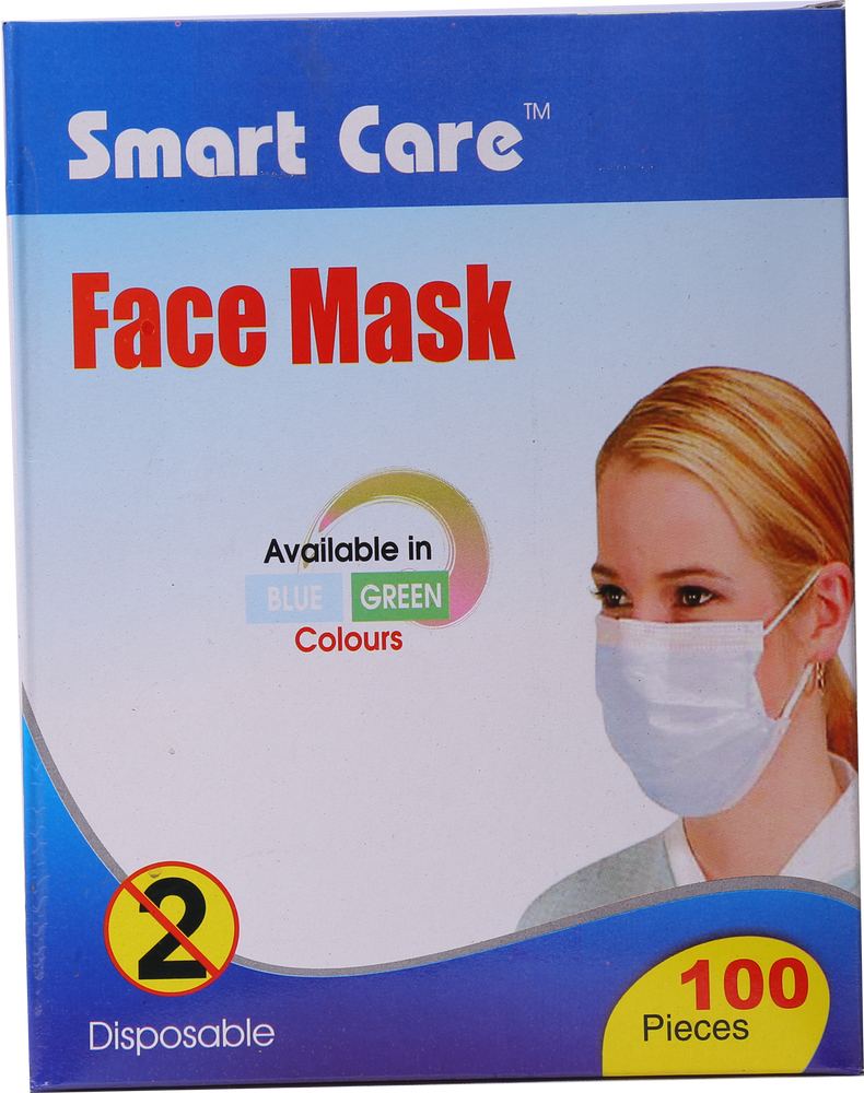 Face Mask Tie 2 Ply Indvidual Packing 100 Pcs