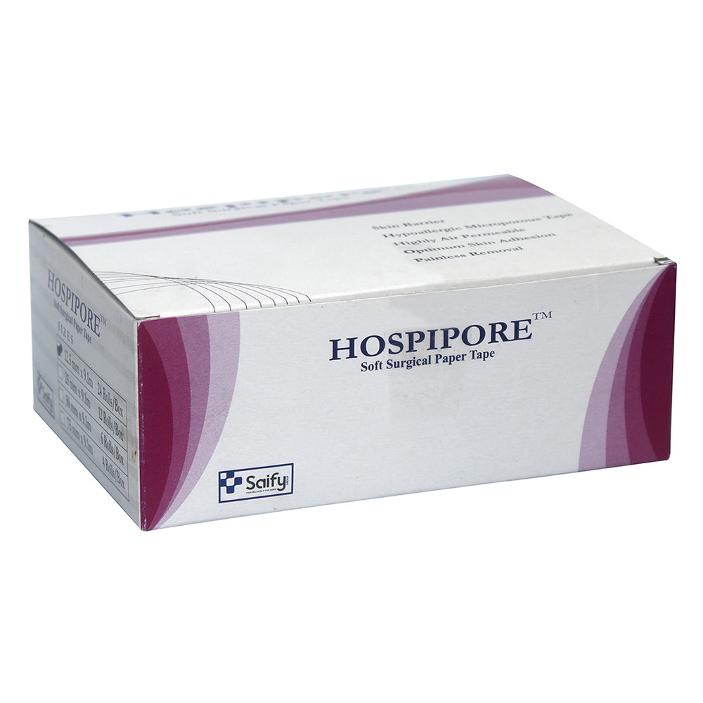 Hospipore Surgical Paper Tape 1/2" 9 MTR