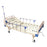 Smart Care Manual Full Semi Fowler Bed with ABS Panel, Side Railing & IV Stand (Wooden Box Packing)