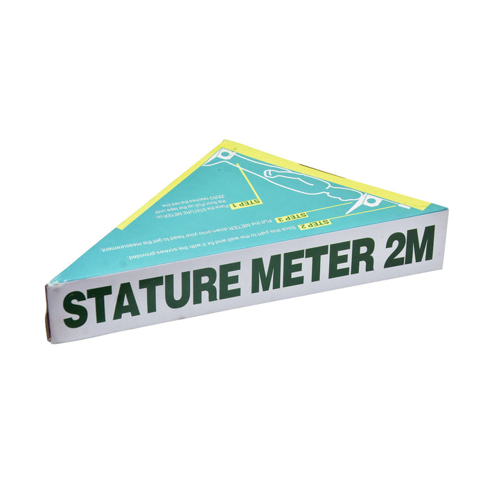 SMARTCARE SATURE METER Wall Mounted Height Measuring Scale for School & Clinics Measurement Tape (2 Metric) Stature Meter Measurement Tape (2 m)